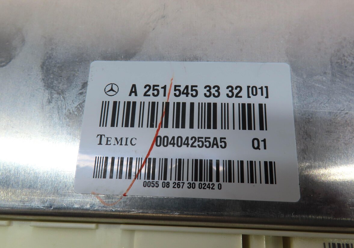 Thumbnail 4: 2009 MERCEDES GL450 (X164) AIR RIDE SUSPENSION CONTROL MODULE 2515453332