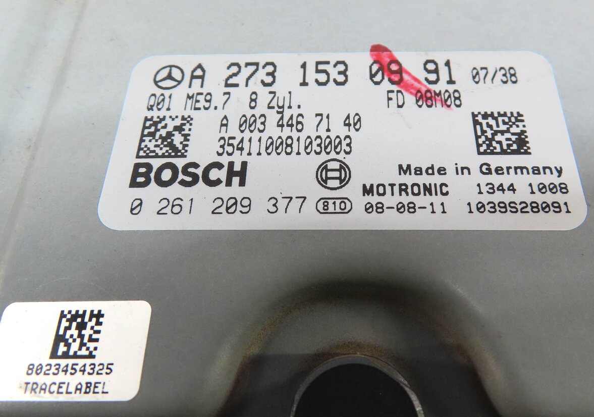 Thumbnail 5: 2009 MERCEDES GL450 (X164) 4.6L (273.923) ENGINE CONTROL MODULE ECM DME ME9.7