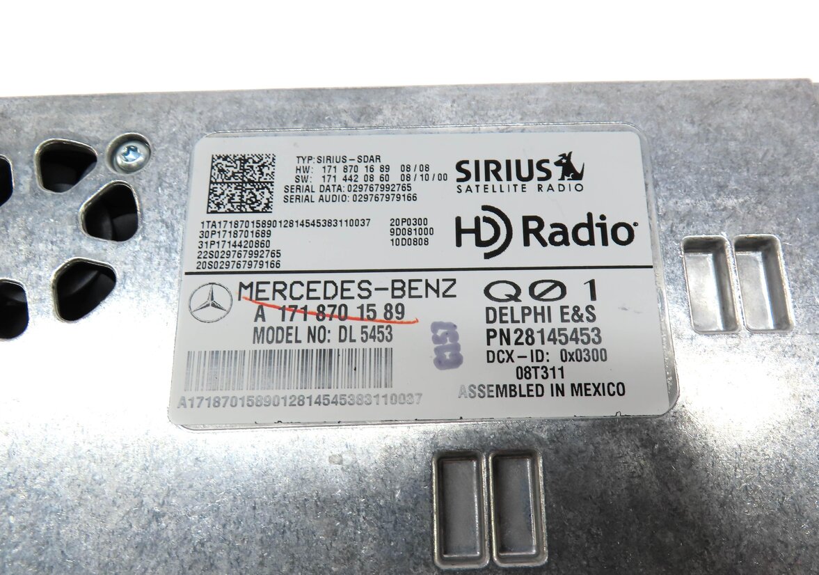 Thumbnail 5: 2009 MERCEDES GL450 (X164) SIRIUS SATELLITE RADIO CONTROL MODULE 1718701589
