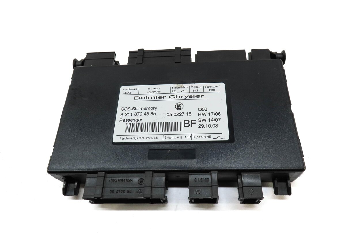 Thumbnail 2: 2009 MERCEDES GL450 (X164) FRONT RIGHT PASSENGER SEAT CONTROL MODULE 2118704585