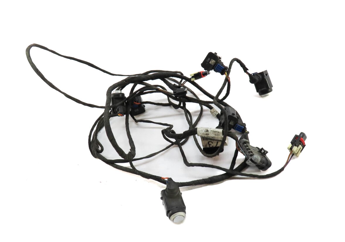 Thumbnail 2: 2009 MERCEDES GL450 (X164) FRONT PARK DISTANCE PDC SENSOR SET 6 & HARNESS SILVER