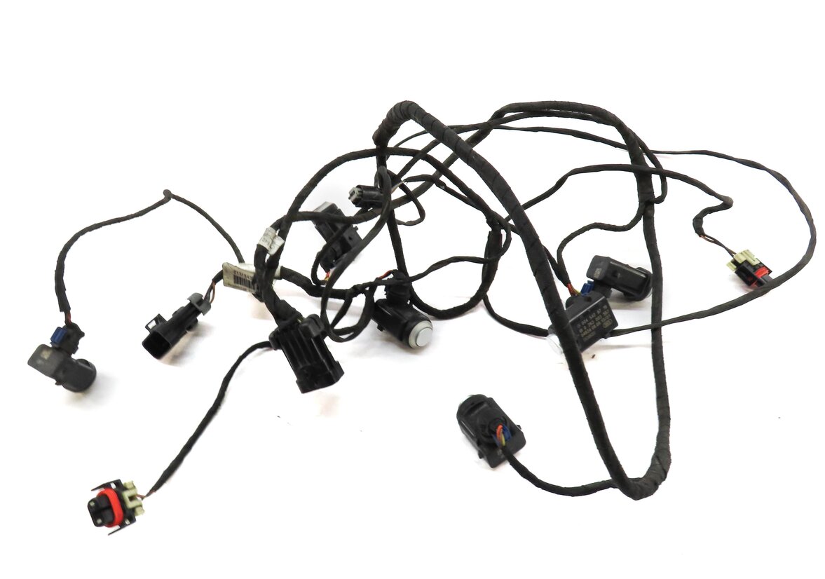 Thumbnail 3: 2009 MERCEDES GL450 (X164) FRONT PARK DISTANCE PDC SENSOR SET 6 & HARNESS SILVER