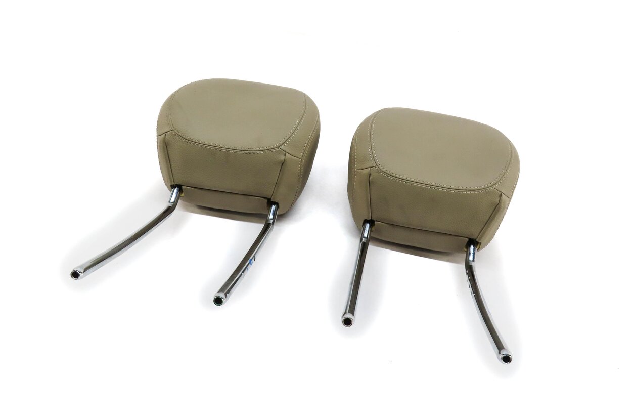 14-19 MERCEDES GL GLS ML CLASS W166 X166 FRONT LEFT & RIGHT HEADREST SET (BEIGE)