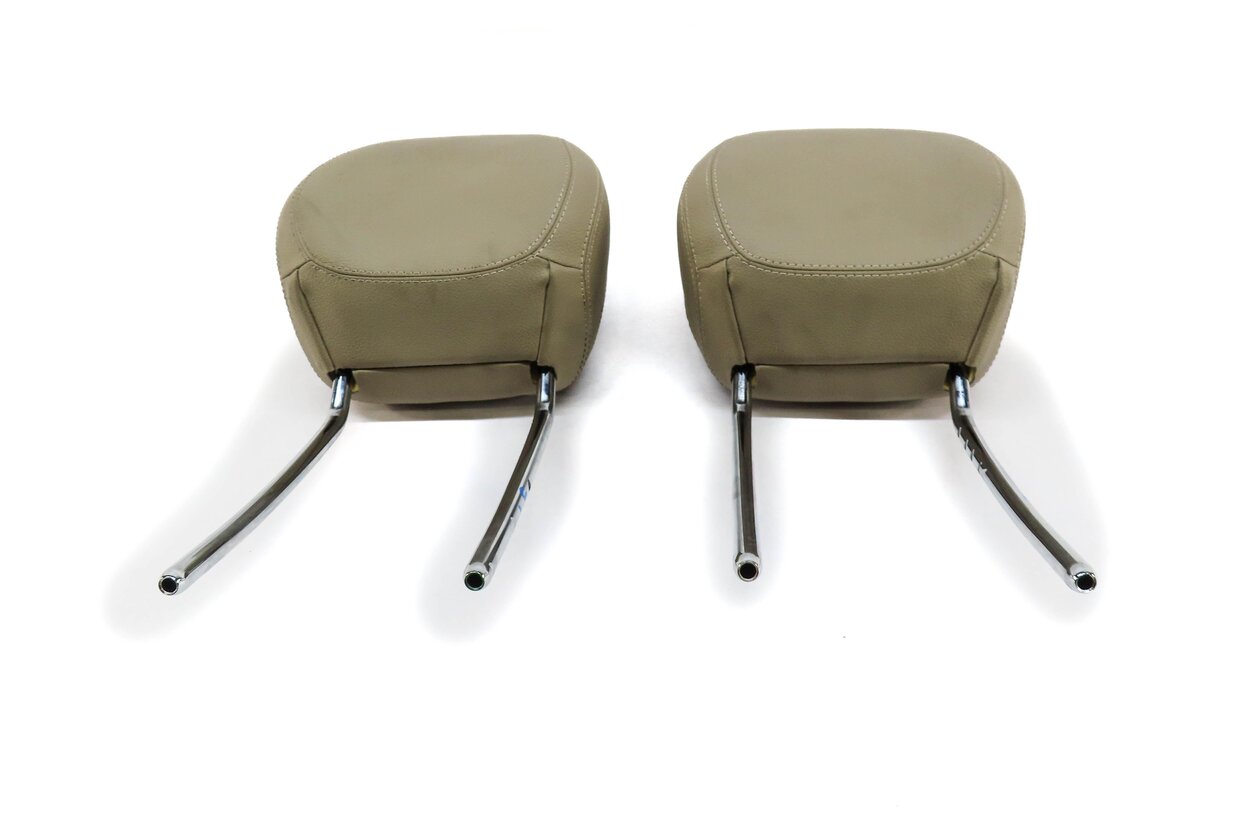 Thumbnail 2: 14-19 MERCEDES GL GLS ML CLASS W166 X166 FRONT LEFT & RIGHT HEADREST SET (BEIGE)