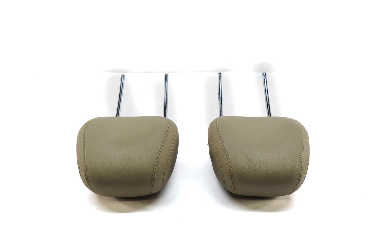 Thumbnail 3: 14-19 MERCEDES GL GLS ML CLASS W166 X166 FRONT LEFT & RIGHT HEADREST SET (BEIGE)