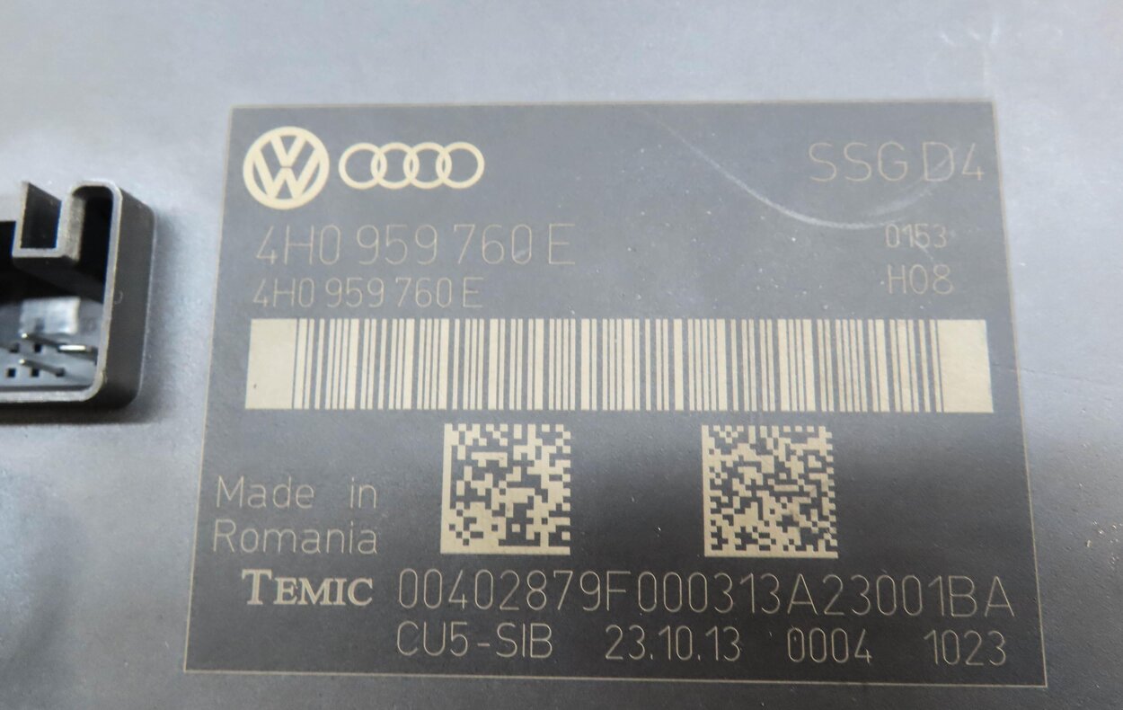 Thumbnail 5: 2014 AUDI A8 (D4 4H) FRONT RIGHT PASSENGER SEAT CONTROL MODULE