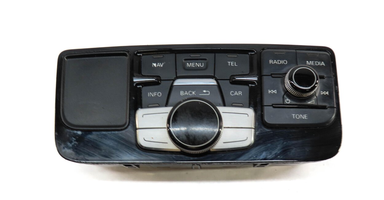 Thumbnail 4: 11-18 AUDI A8 S8 (D4 4H) CENTER CONSOLE MMI NAVIGATION CONTROL SWITCH (OPT 8DY)