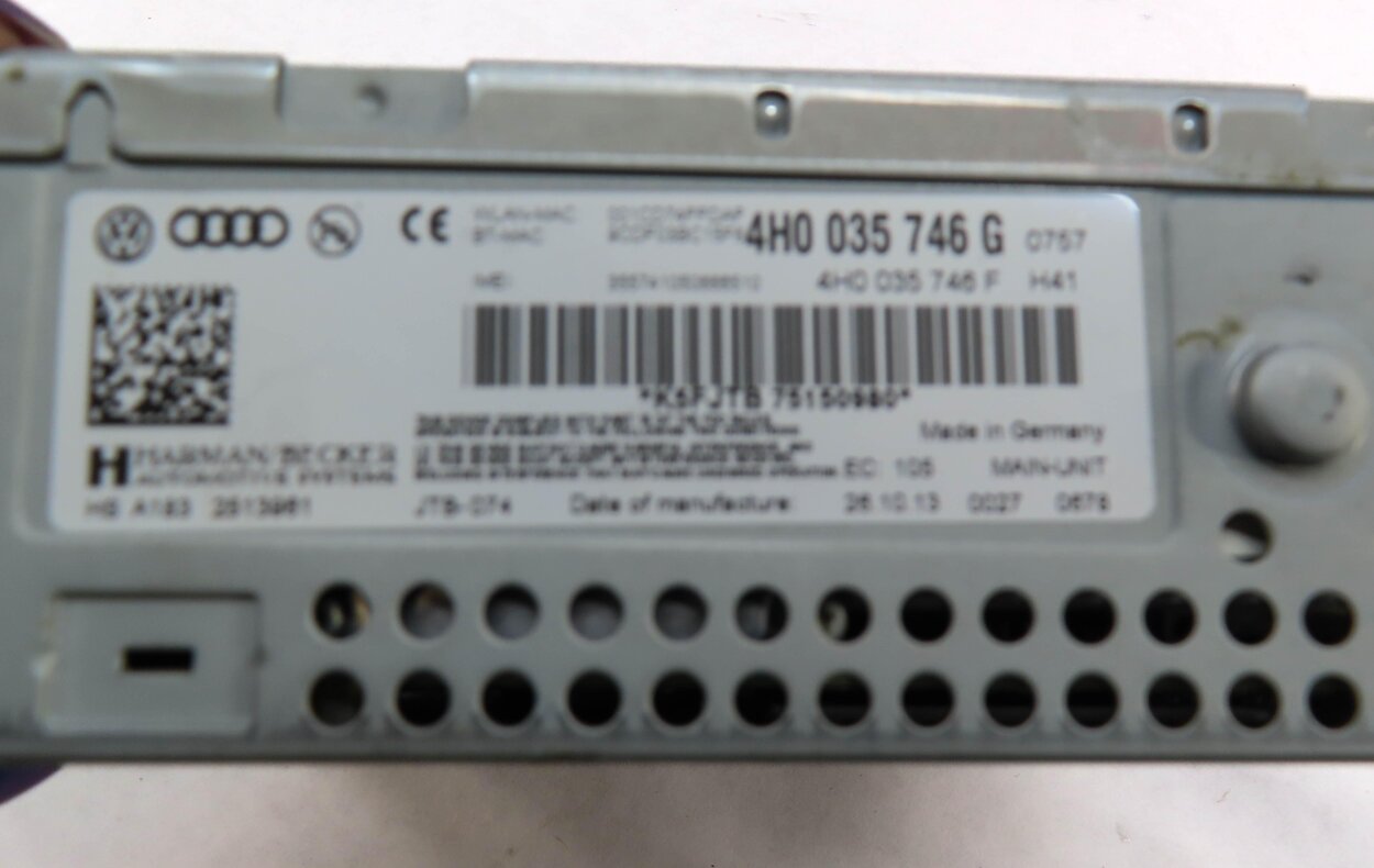 Thumbnail 5: 2011-2016 AUDI A8 S8 (D4 4H) RADIO STEREO CD SD MMI MULTIMEDIA PLAYER (OPT. 8DY)