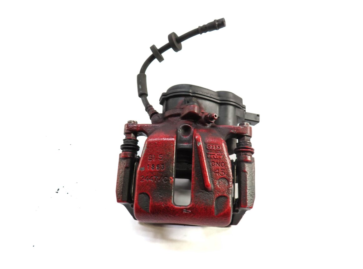 Thumbnail 2: 11-14 AUDI A8 (D4 4H) REAR LEFT DRIVER BRAKE CALIPER w/ ACTUATOR (12.992" ROTOR)