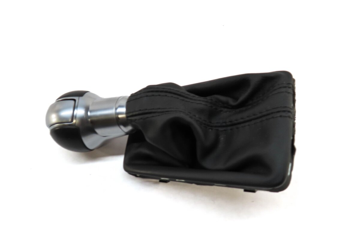 Thumbnail 4: 2015 AUDI A3 (8V) FLOOR SHIFTER LEVER HANDLE & BOOT (BLACK & SILVER STronic)
