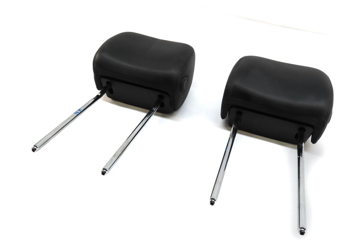 2015 AUDI A3 (8V) FRONT LEFT & RIGHT SEAT HEADREST HEAD REST SET (BLACK FZ)