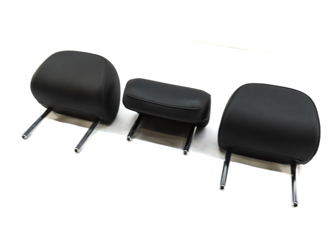 2015 AUDI A3 (8V) REAR LEFT RIGHT & CENTER SEAT HEADREST HEAD REST (BLACK FZ)