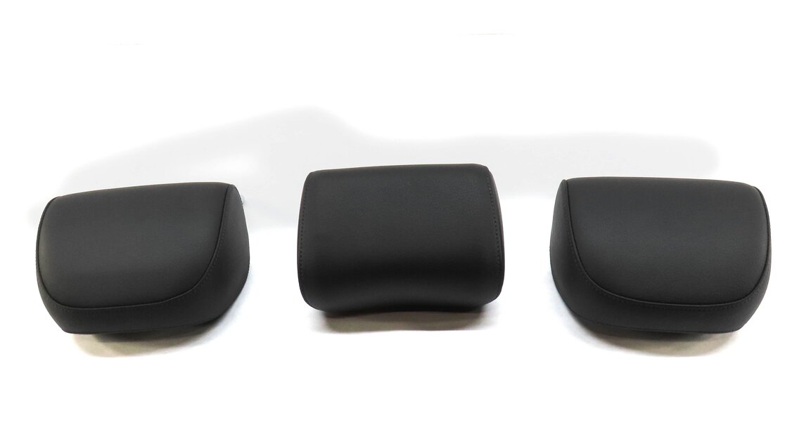 Thumbnail 4: 2015 AUDI A3 (8V) REAR LEFT RIGHT & CENTER SEAT HEADREST HEAD REST (BLACK FZ)