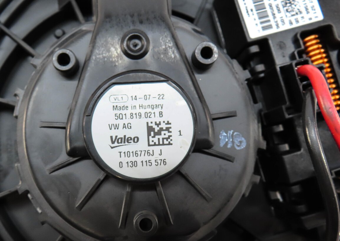 Thumbnail 5: 2015-2018 VW GOLF GTI / AUDI A3 S3 RS3 (8V) FRONT HEATER A/C BLOWER FAN MOTOR