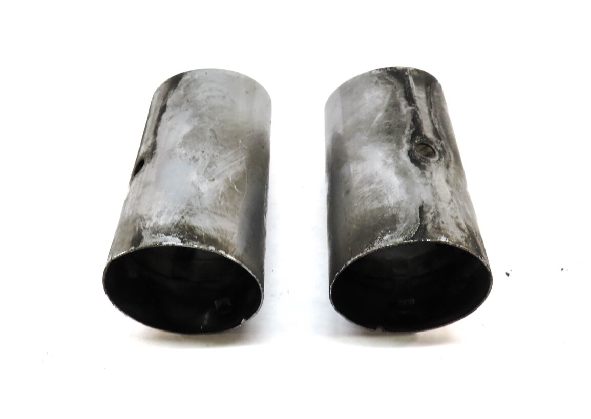 Thumbnail 3: 2015 AUDI A3 (8V) 2.0L TURBO LEFT & RIGHT MUFFLER EXHAUST TIP SET 2 (SILVER)