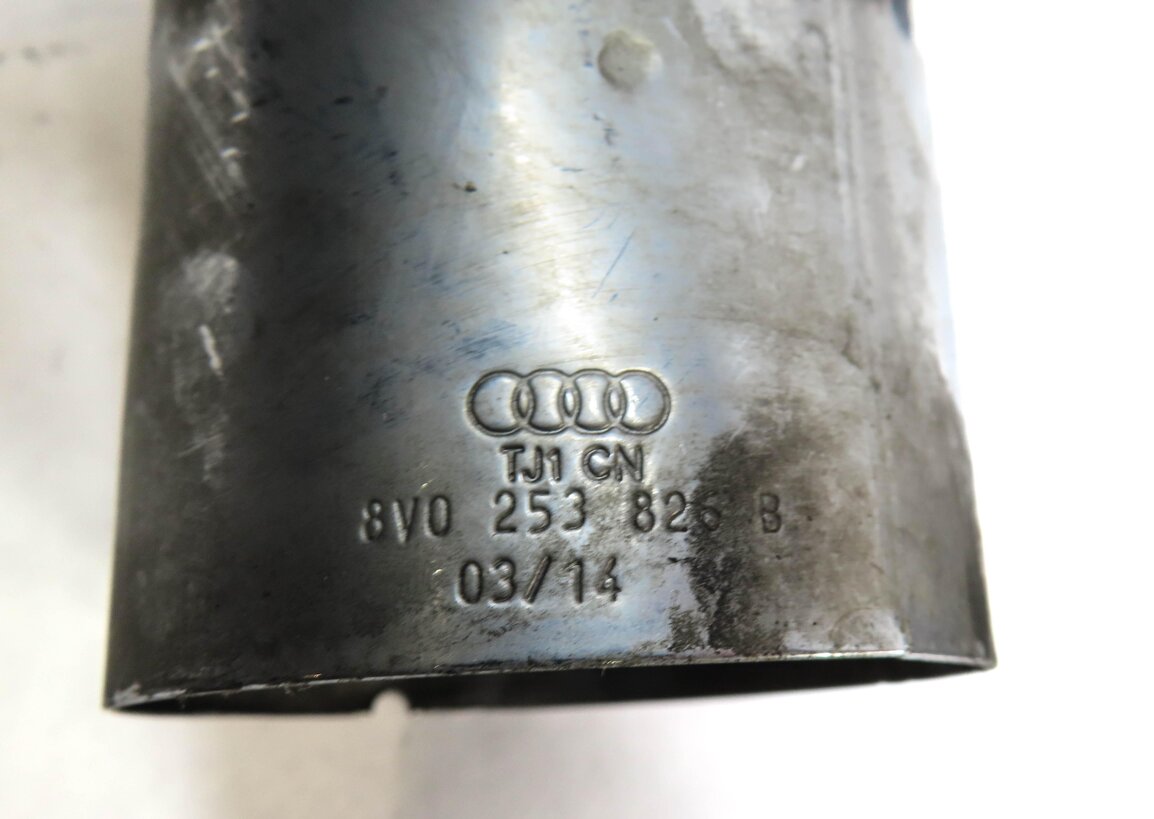 Thumbnail 5: 2015 AUDI A3 (8V) 2.0L TURBO LEFT & RIGHT MUFFLER EXHAUST TIP SET 2 (SILVER)