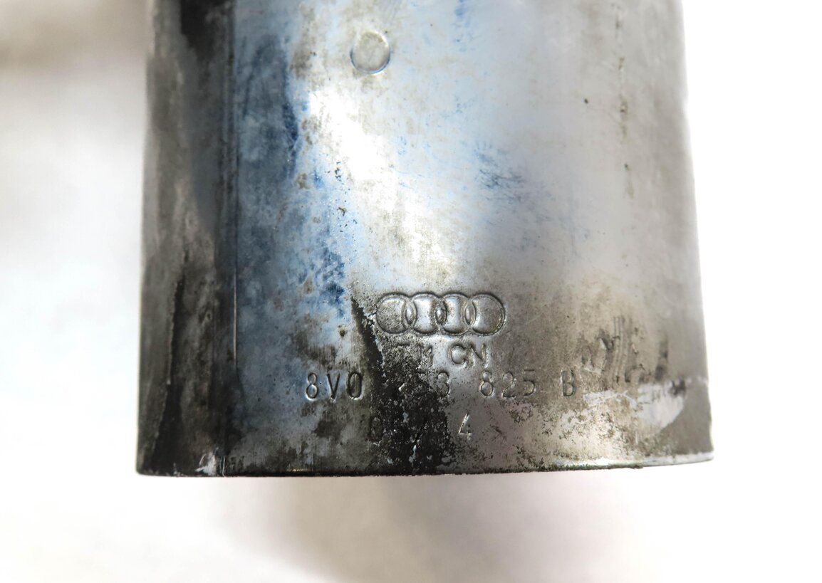 Thumbnail 6: 2015 AUDI A3 (8V) 2.0L TURBO LEFT & RIGHT MUFFLER EXHAUST TIP SET 2 (SILVER)