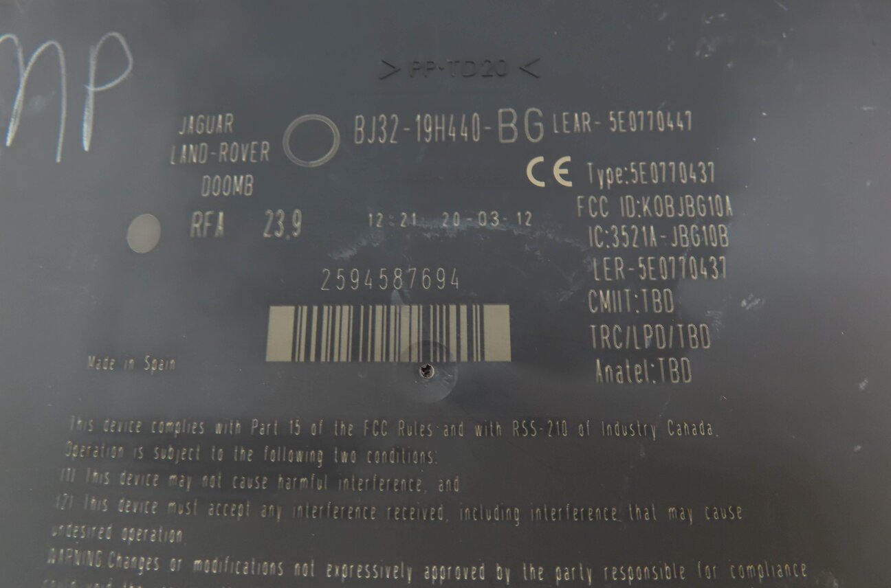 Thumbnail 15: 2012 RANGE ROVER SPORT L320 5.0L N.A. SPEEDOMETER ECM DEM ENGINE MODULE KEY SET