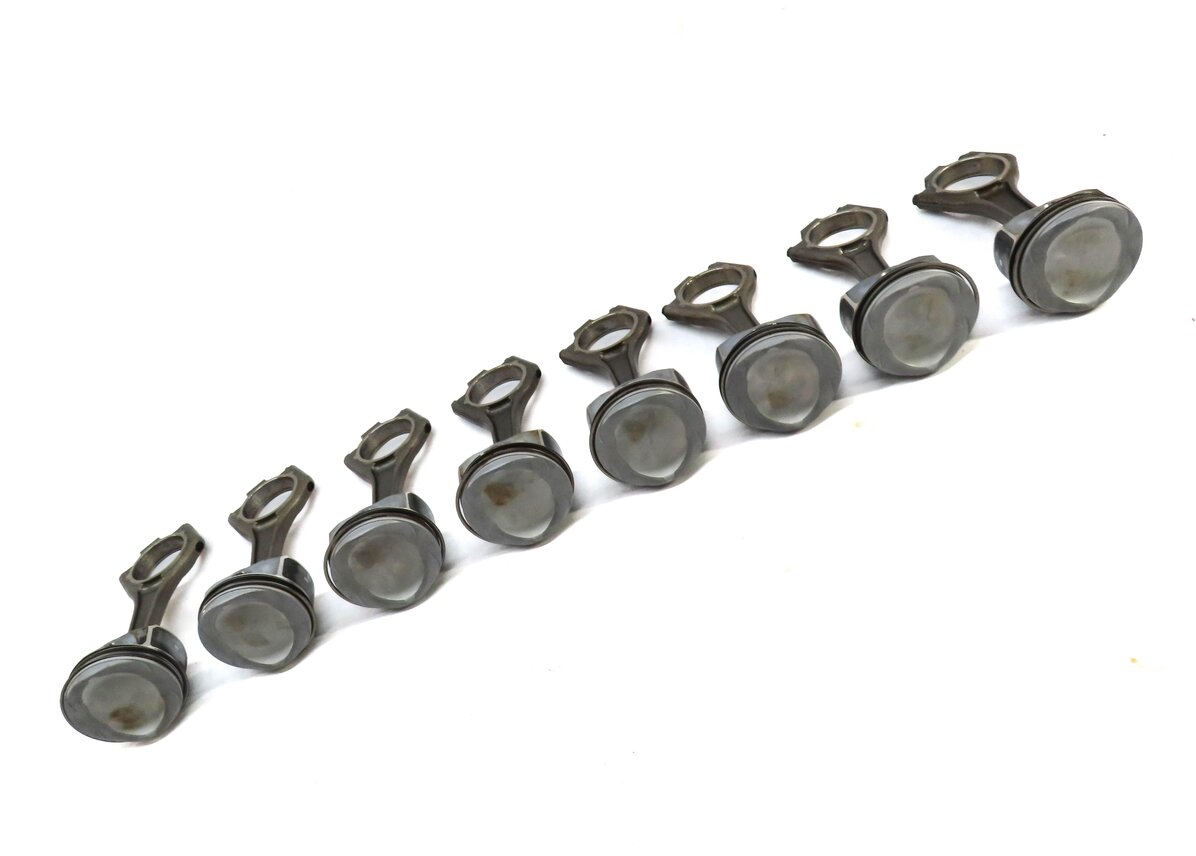 Thumbnail 4: 2012 RANGE ROVER SPORT L320 5.0L NATURALLY ASPIRATED ENGINE PISTON SET 8 w/ RODS