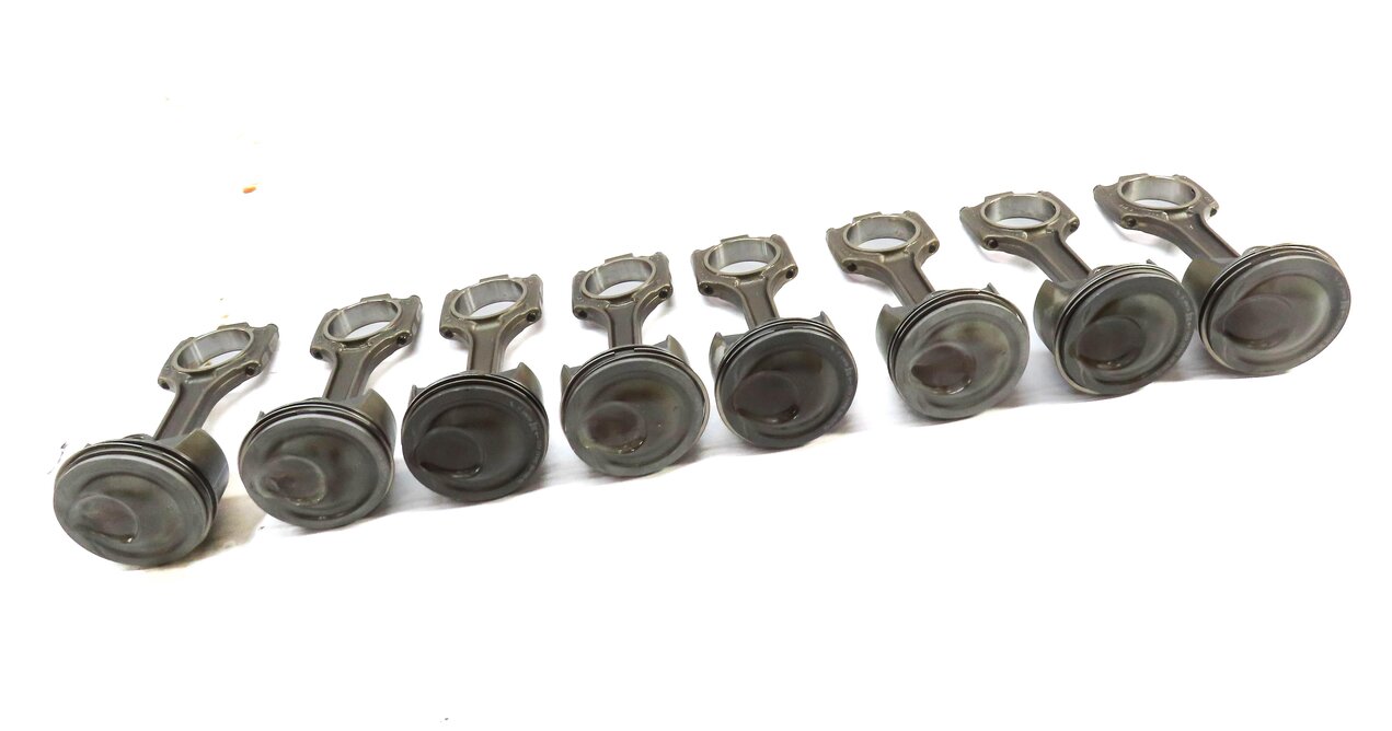 2008-2012 PORSCHE CAYENNE PANAMERA (957 970 G1) 4.8L TURBO PISTON w/ ROD SET-8