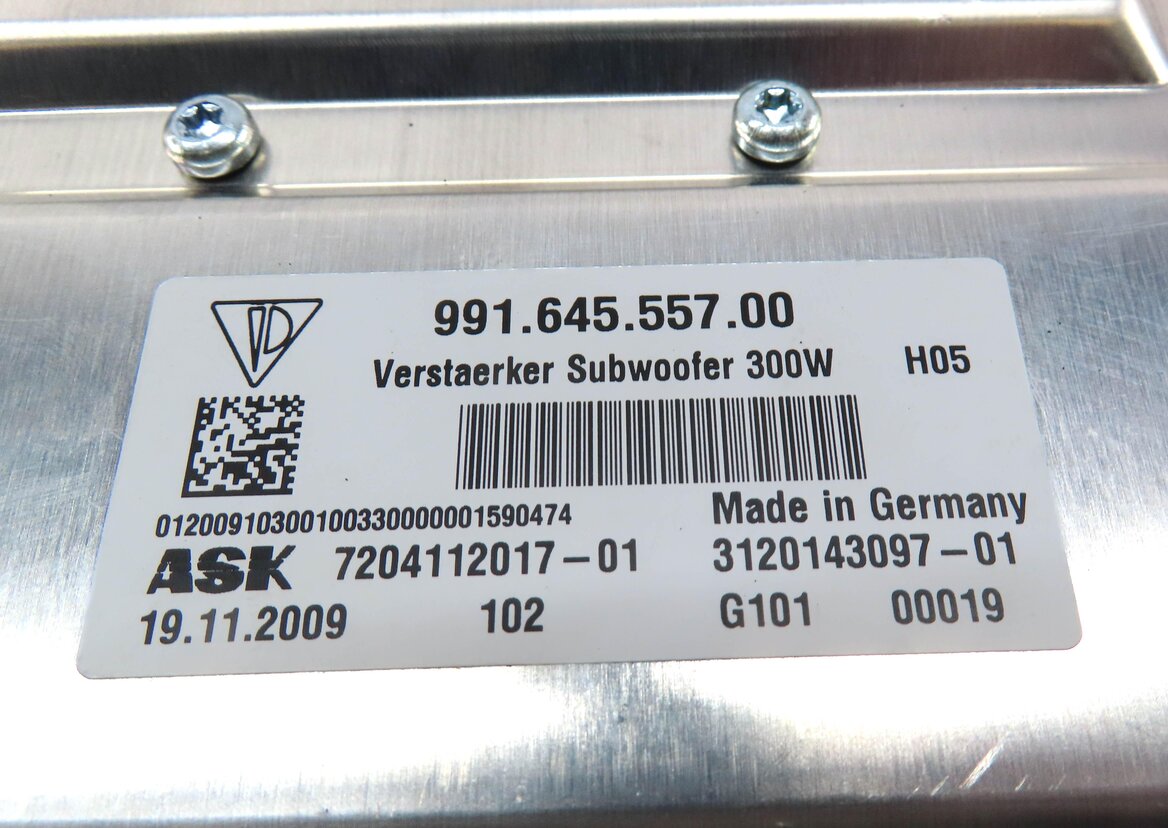 Thumbnail 4: 2010 PORSCHE PANAMERA (970 G1) BURMESTER AUDIO SUB SUBWOOFER AMP AMPLIFIER