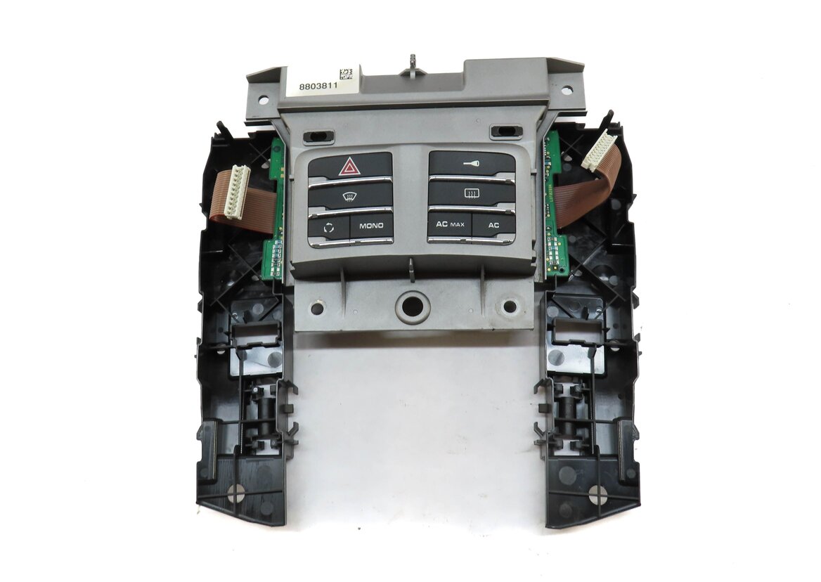Thumbnail 3: 2010 PORSCHE PANAMERA (970 G1) HAZARD SWITCH PANEL w/ HEATER CONTROL HOUSING