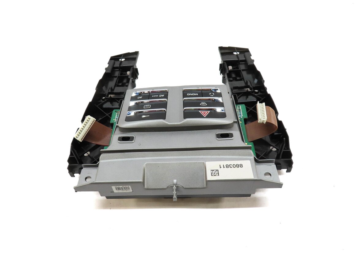 Thumbnail 4: 2010 PORSCHE PANAMERA (970 G1) HAZARD SWITCH PANEL w/ HEATER CONTROL HOUSING