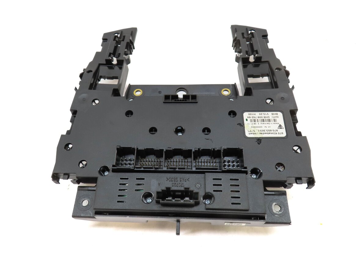Thumbnail 6: 2010 PORSCHE PANAMERA (970 G1) HAZARD SWITCH PANEL w/ HEATER CONTROL HOUSING