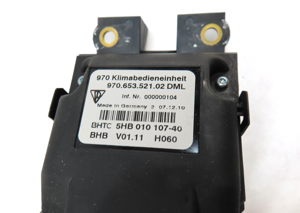 Thumbnail 7: 2010-2016 PORSCHE PANAMERA (970 G1) REAR HEATER A/C TEMPERATURE CONTROL PANEL