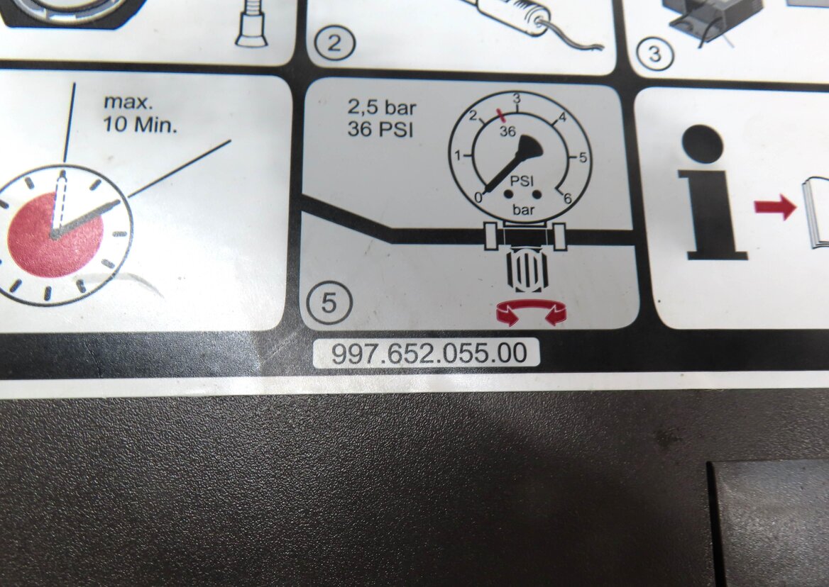 Thumbnail 5: 2010 PORSCHE PANAMERA (970 G1) SPARE TIRE AIR COMPRESSOR PUMP MOTOR
