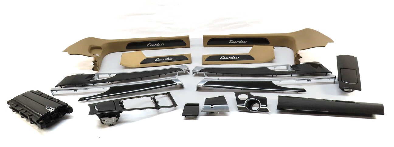 Thumbnail 1: 2010 PORSCHE PANAMERA (970 G1) TURBO CARBON FIBER INTERIOR DOOR SILL TRIM SET
