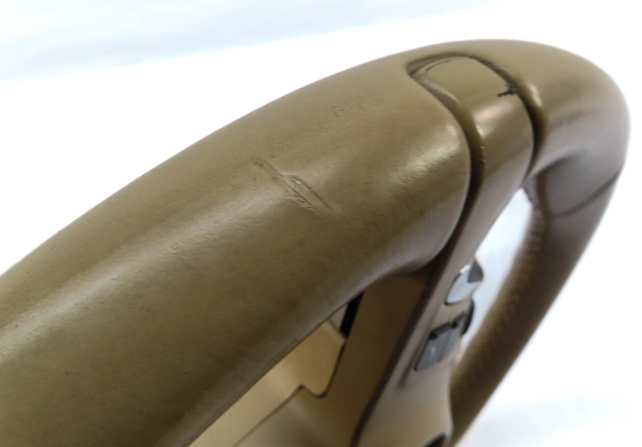 Thumbnail 5: 10-16 PORSCHE CAYENNE PANAMERA (958 970) 3-SPOKE STEERING WHEEL w/ PADDLE BEIGE