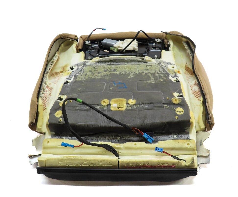 Thumbnail 5: 2010 PORSCHE PANAMERA (970 G1) DRIVER LOWER BOTTOM HEATED SEAT CUSHION (BEIGE)