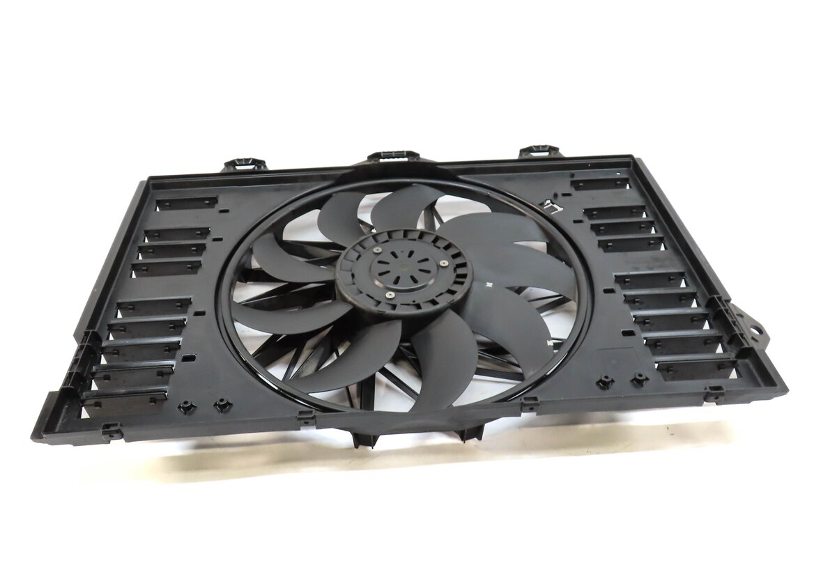 Thumbnail 2: 10-16 PORSCHE PANAMERA (970 G1) 4.8L TURBO RADIATOR COOLING FAN MOTOR w/ SHROUD
