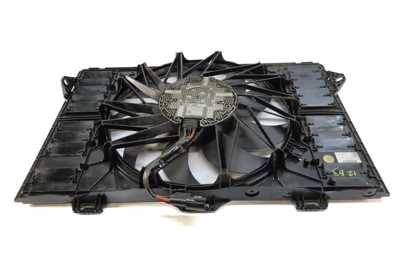 Thumbnail 5: 10-16 PORSCHE PANAMERA (970 G1) 4.8L TURBO RADIATOR COOLING FAN MOTOR w/ SHROUD