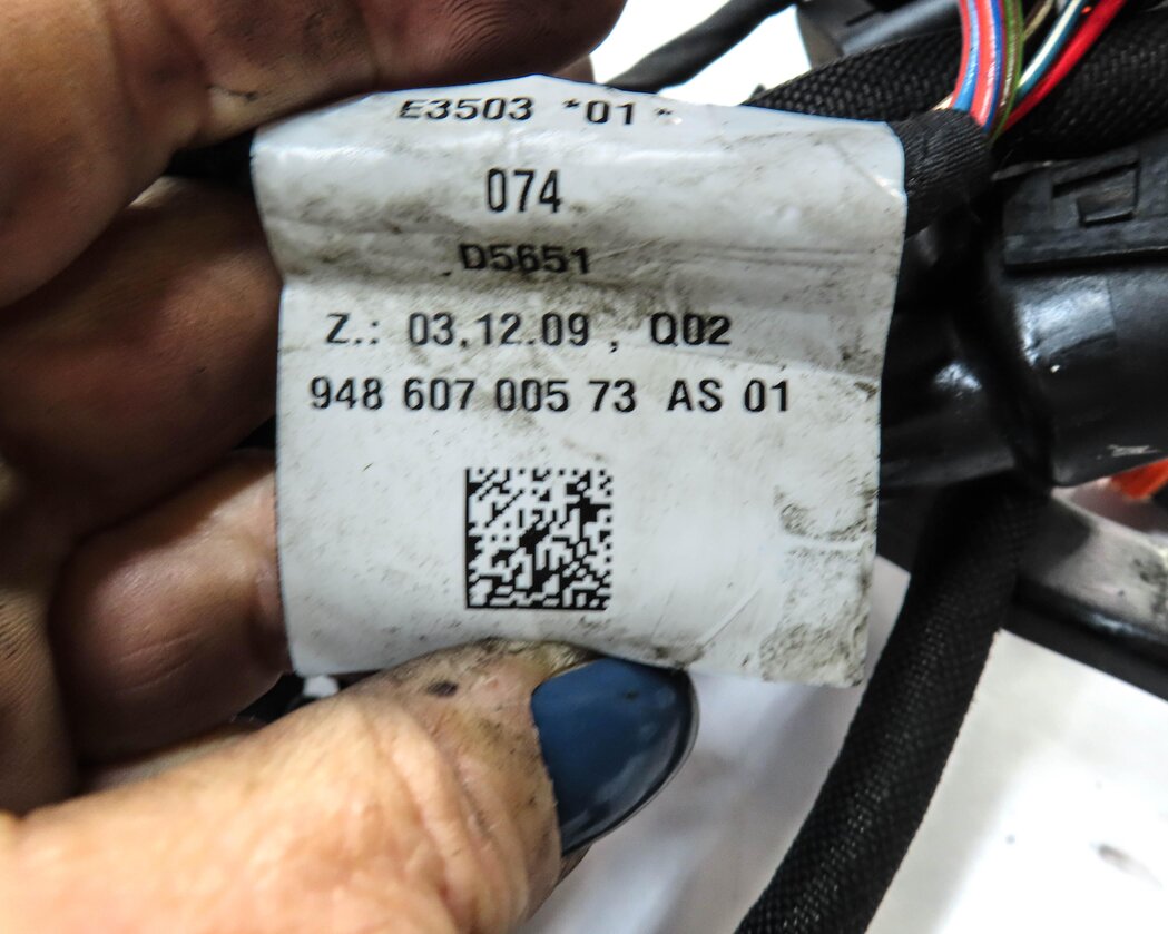 Thumbnail 10: 2010 PORSCHE PANAMERA (970 G1) 4.8L M48 TURBO ENGINE WIRE WIRING HARNESS LOOM