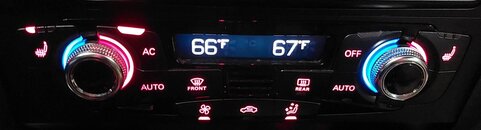 Thumbnail 2: 13-17 AUDI A4 S4 A5 S5 RS5 Q5 SQ5 (B8 8K 8T 8R) HEATER A/C TEMPERATURE CONTROL