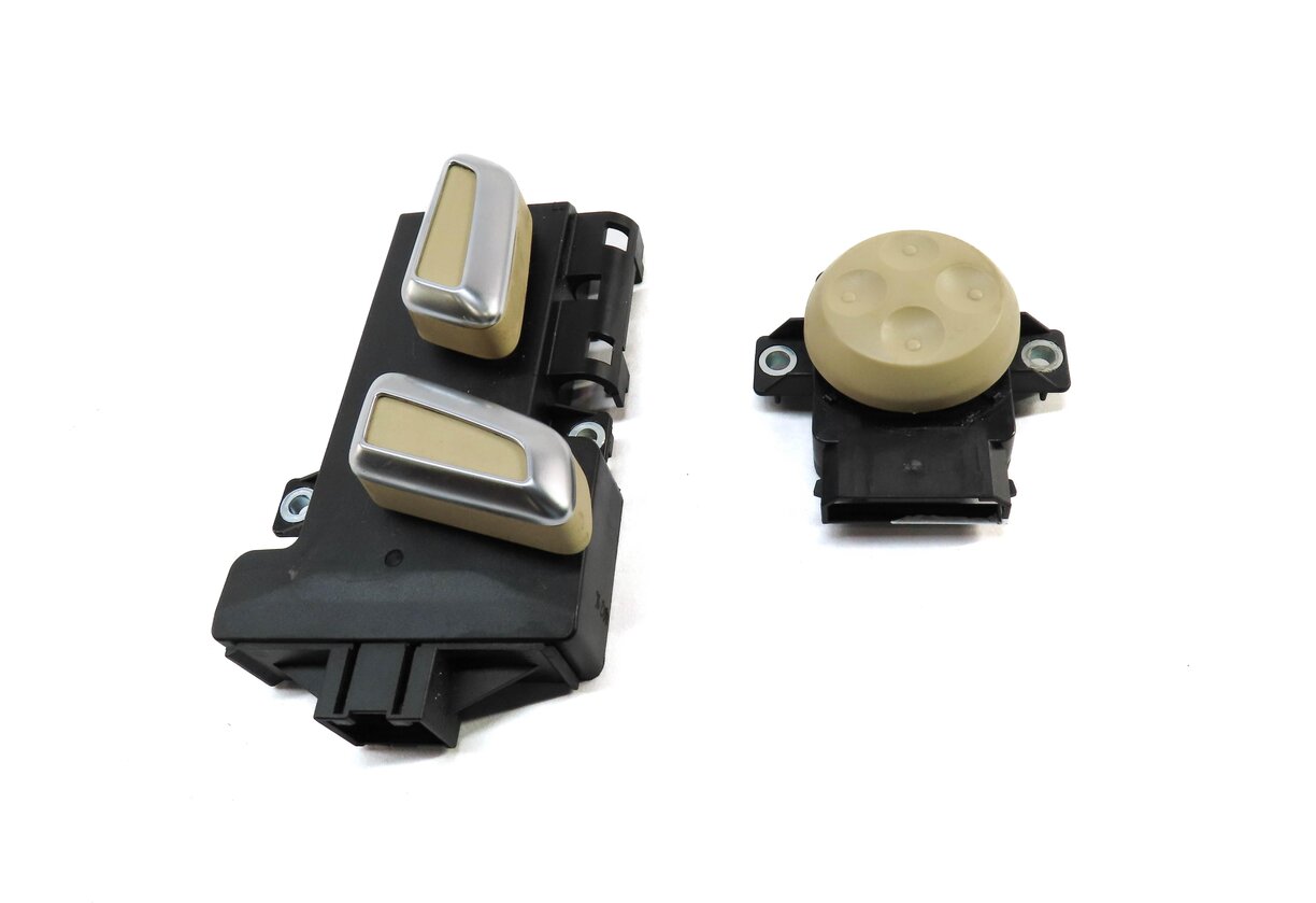 Thumbnail 2: 2014 AUDI A4 (B8 8K) FRONT LEFT DRIVER SEAT ADJUST SWITCH w/ LUMBAR (BEIGE)