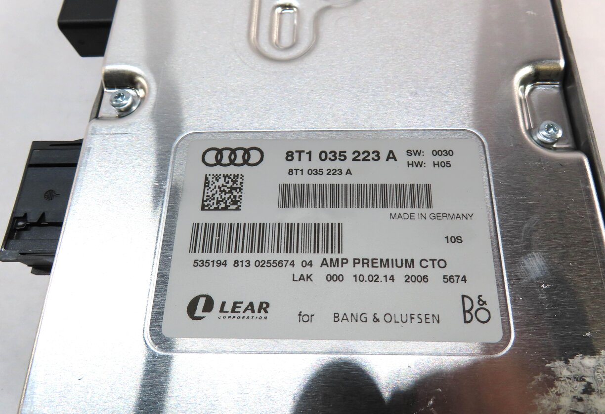 Thumbnail 5: 13-17 AUDI A4 S4 A5 S5 RS5 Q5 Q7 (B8 8K 8R 4M) BANG & OLUFSEN AUDIO AMP AMPLIFER