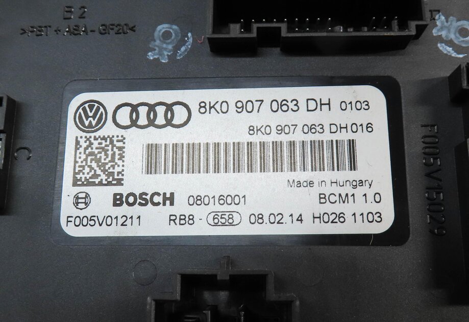 Thumbnail 5: 2014 AUDI A4 (B8 8K) 2.0L CPMB ENGINE GATEWAY ECM BCM IMMOBILIZER MODULE KEY SET