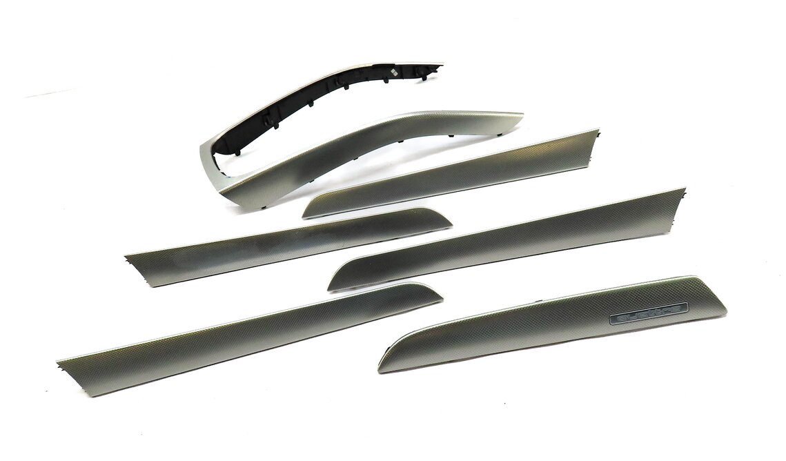 2014 AUDI A4 (B8 8K) DASH DOOR CONSOLE INTERIOR TRIM PANEL SET (ALUMINUM TRIGON)