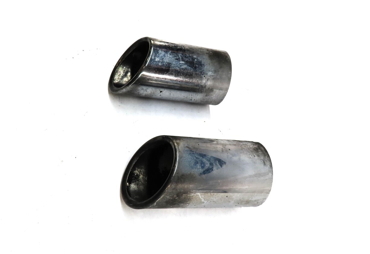 Thumbnail 3: 2014 AUDI A4 (B8 8K) LEFT & RIGHT MUFFLER PIPE EXHAUST TIP SET-2