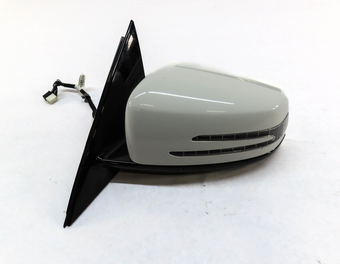 Thumbnail 6: 11-14 MERCEDES E300 E350 E550 (W212) LEFT AUTODIM BLIND SPOT DOOR MIRROR (WHITE)