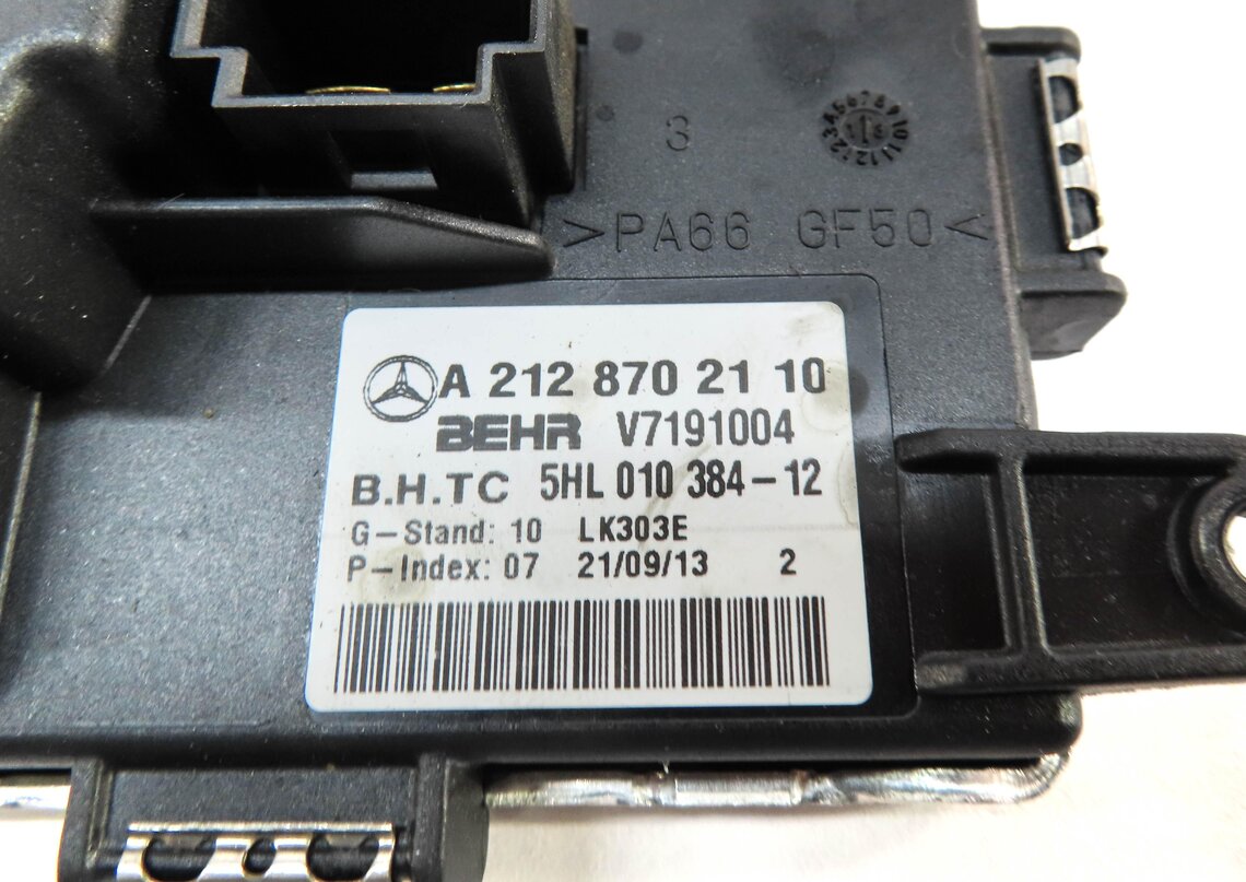 Thumbnail 4: 2014 MERCEDES E350 (W212) FRONT HEATER A/C BLOWER MOTOR RESISTOR