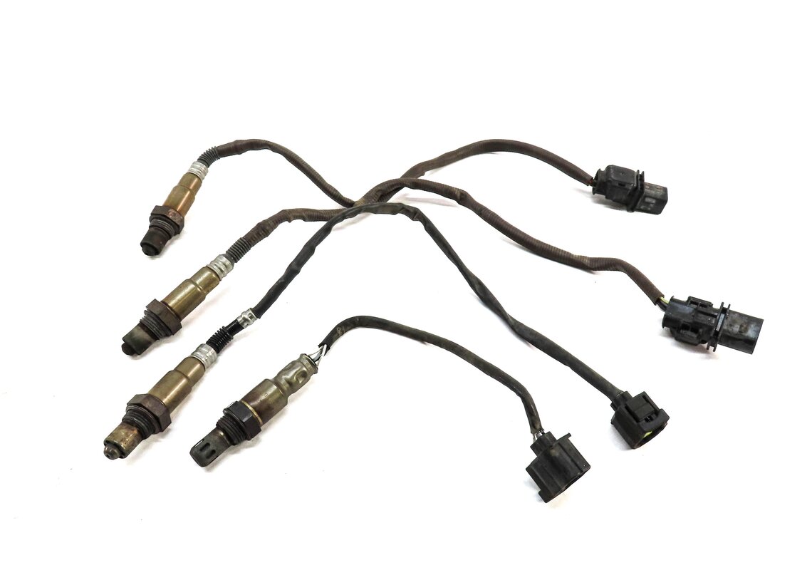 Thumbnail 2: 2014 MERCEDES E350 (W212) 3.5L PRE POST O2 OXYGEN LAMBDA PROBE SENSOR SET-4