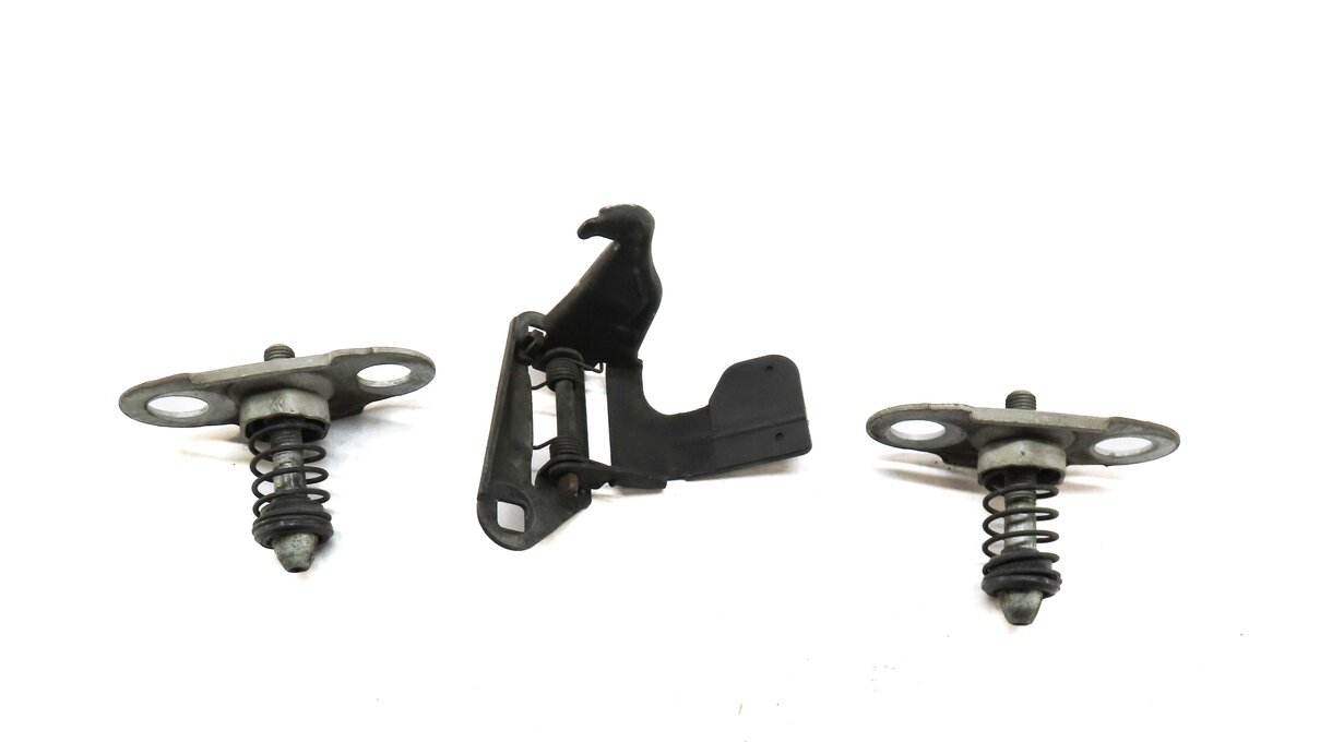 Thumbnail 2: 2012 RANGER ROVER (L322) FRONT HOOD SAFETY RELEASE LEVER LOCK LATCH w/ SPRINGS