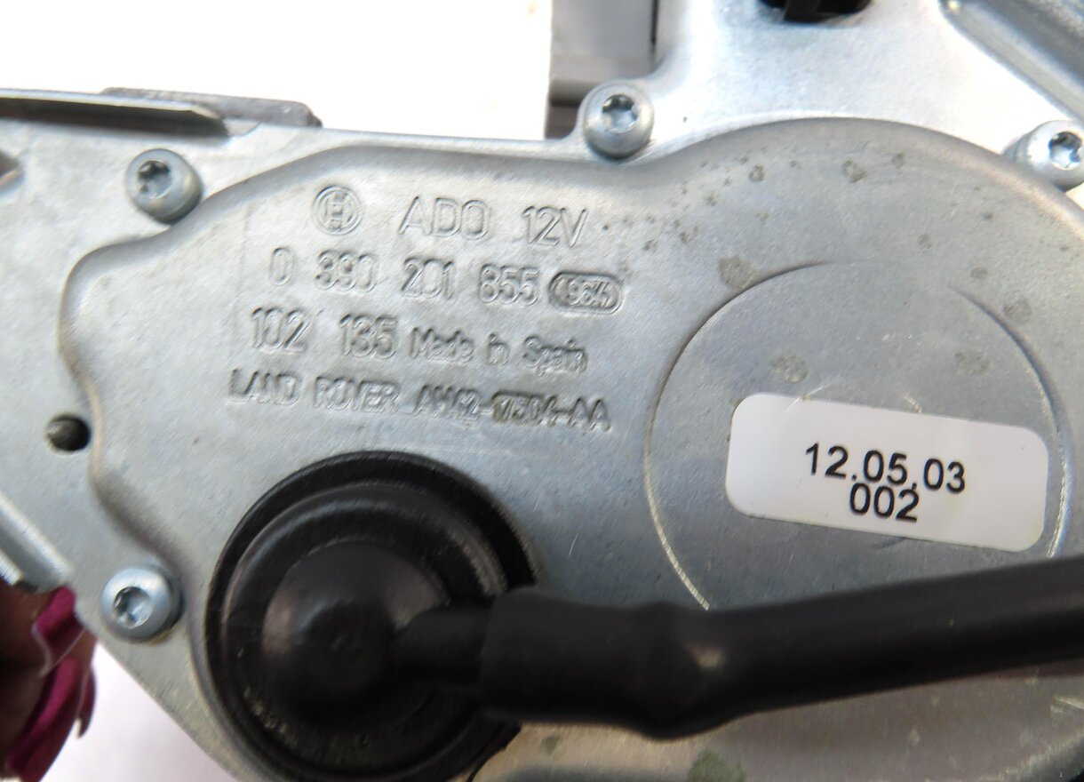 Thumbnail 4: 2010-2012 RANGE ROVER (L322) REAR TRUNK HATCH BACK WINDOW RAIN WIPER MOTOR