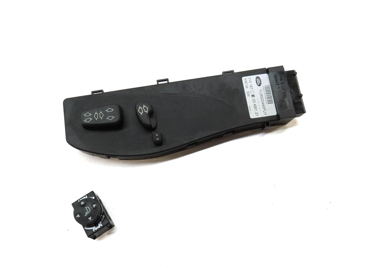 2012 RANGE ROVER (L322) FRONT RIGHT PASSENGER SEAT ADJUST SWITCH SET 2 (BLACK)