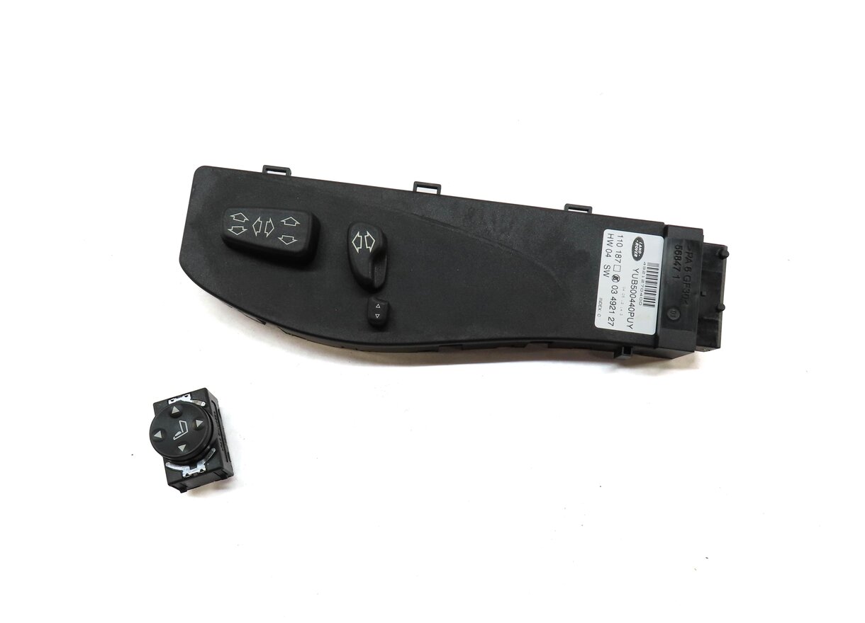 Thumbnail 2: 2012 RANGE ROVER (L322) FRONT RIGHT PASSENGER SEAT ADJUST SWITCH SET 2 (BLACK)