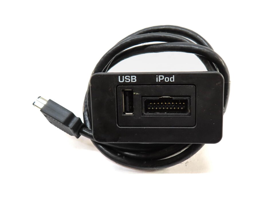 Thumbnail 2: 2012 RANGE ROVER (L322) RADIO STEREO AUXILIARY AUX USB iPOD INPUT PANEL w/ CABLE